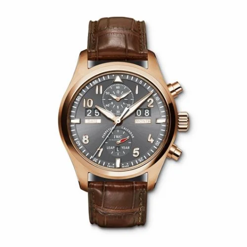 IWC Pilot's Watch Spitfire Perpetual Calendar Digital Date-Month IW3791-05 (3791-05, IW379105)